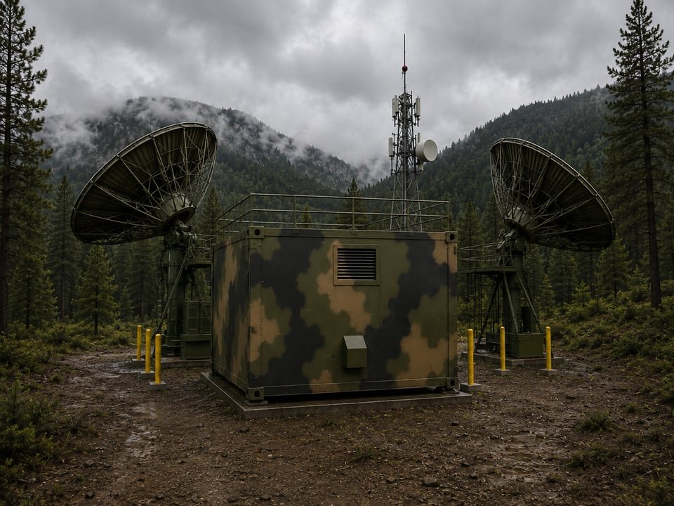 Rear Elevation, Service Access — Military Radar & Communication Systems
