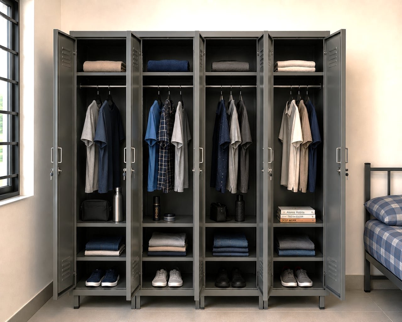 Hostel Room Wardrobe — Hostel Furniture