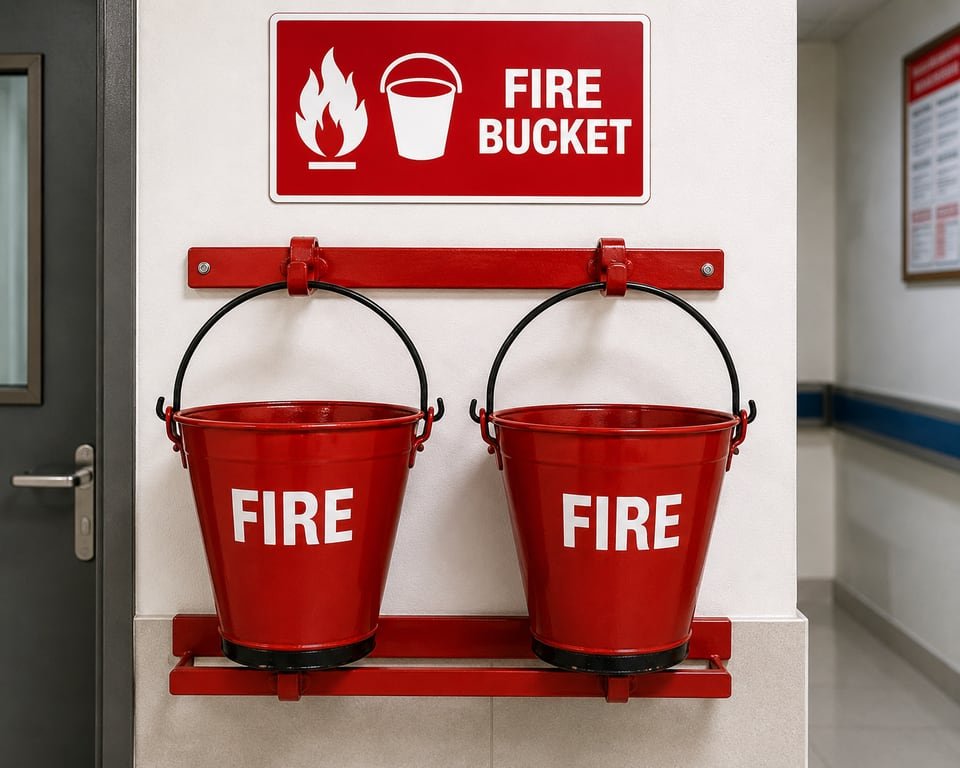 Fire Bucket & Stand — Fire Fighting System