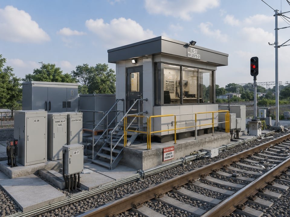 Track-Side Office Cabin — Utility & Infrastructure Development